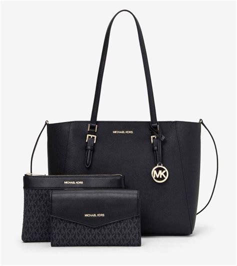 michael michael kors large 3 in 1 tote black|michael kors harrison large tote.